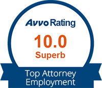 Avvo Rating 10 Superb for Top Attorney logo