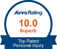 Avvo Rating 10 Superb for Personal Injury logo